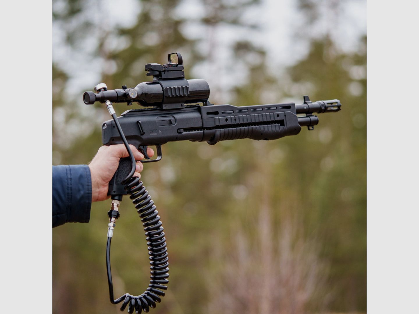 BOTTLE CLAMP | 3x Picatinny Schiene | HDR50 | HDR68 | HDB68 | 50mm | 0,2 HPA Flasche