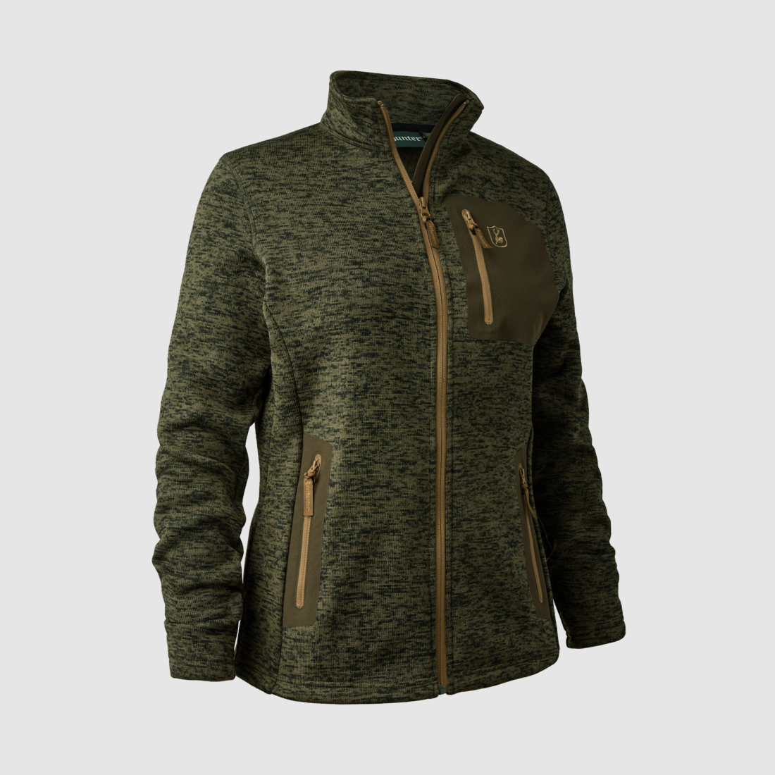 Deerhunter Lady Sarek veste en maille Olive Night melange, image 1 sur 2