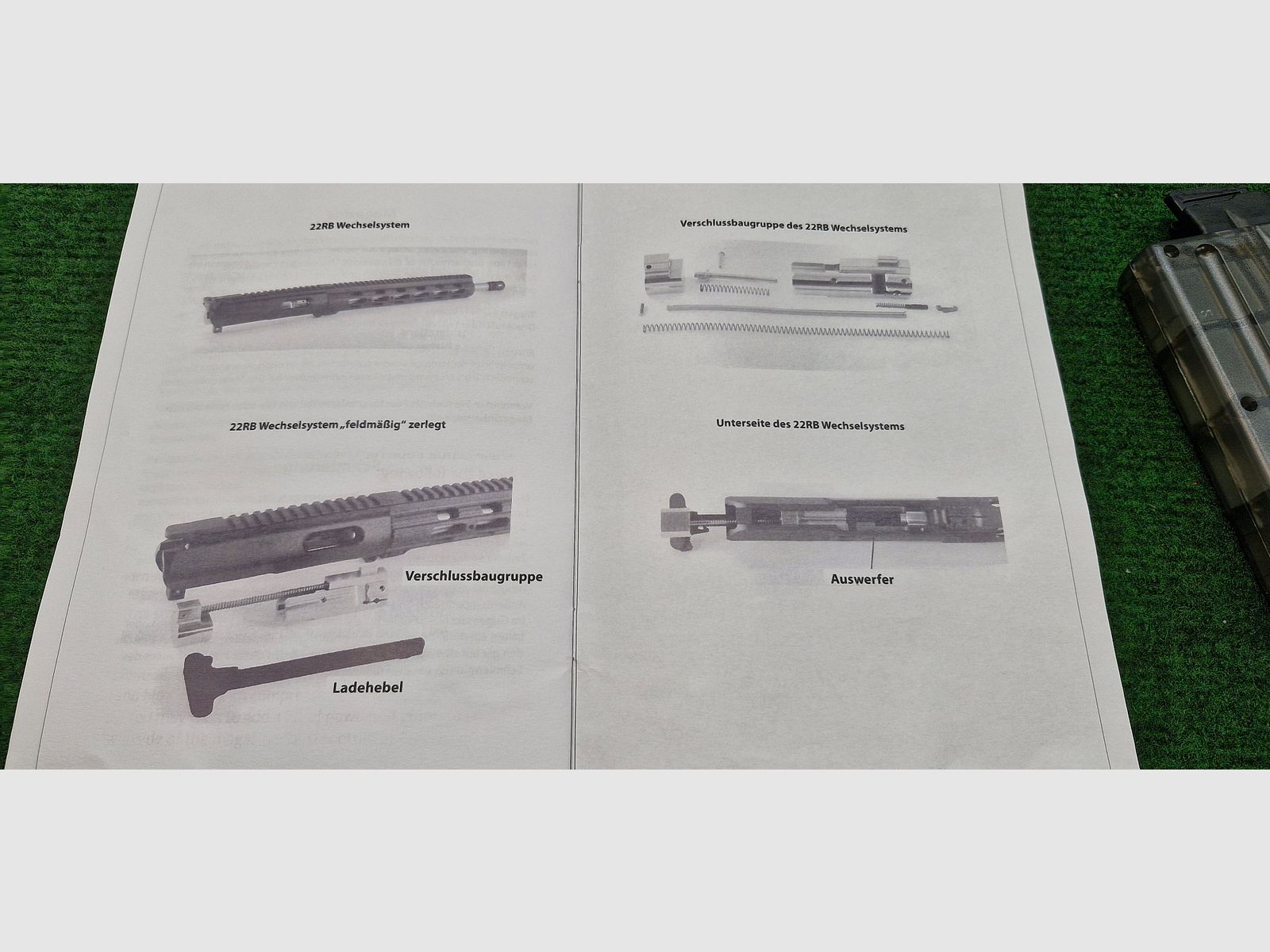 Vends Nordic Components 22RB upper interchange system for AR15, caliber .22lr, like new
