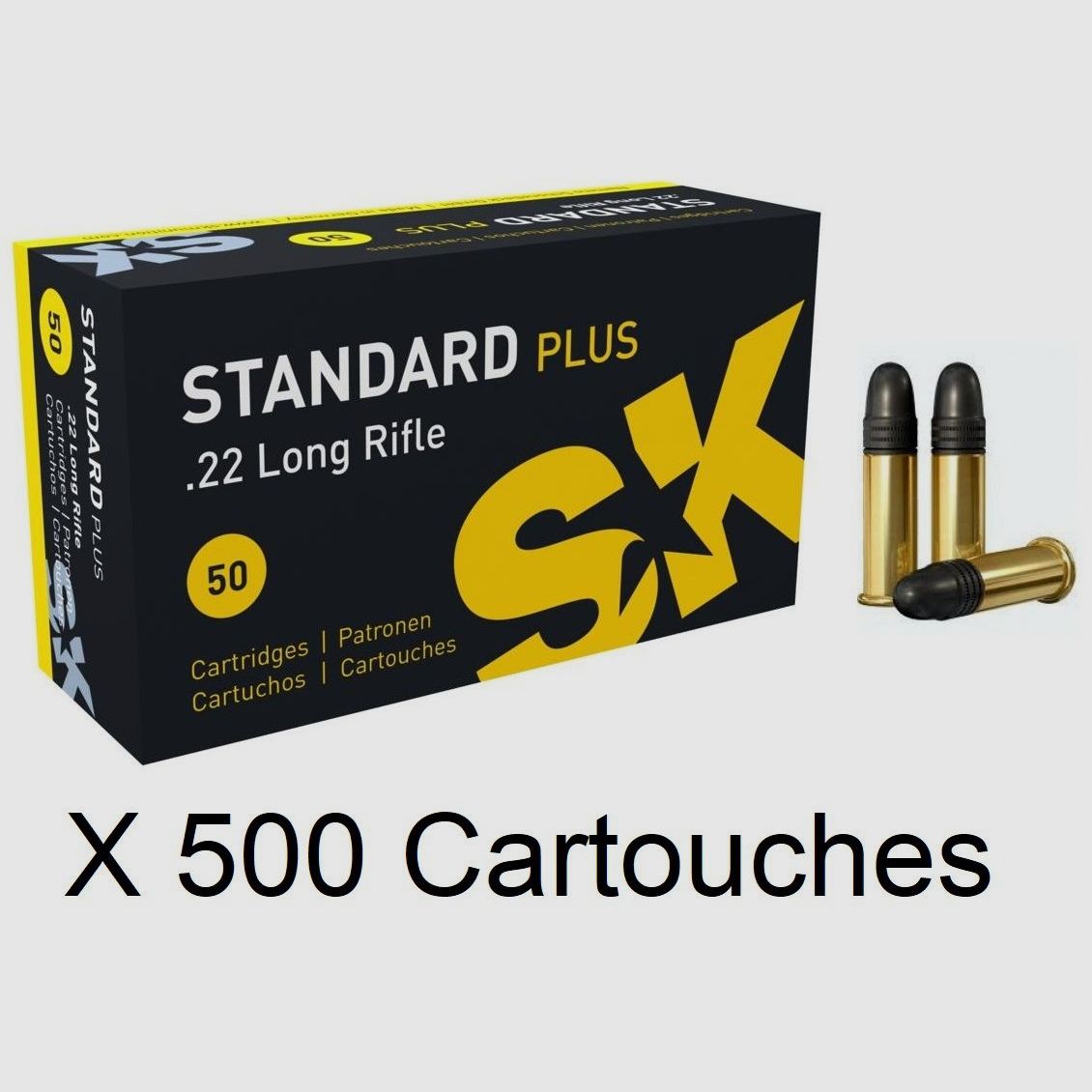 Patronen SK Standard Plus Kal. 22 LR x 500, Bild 1 von 3