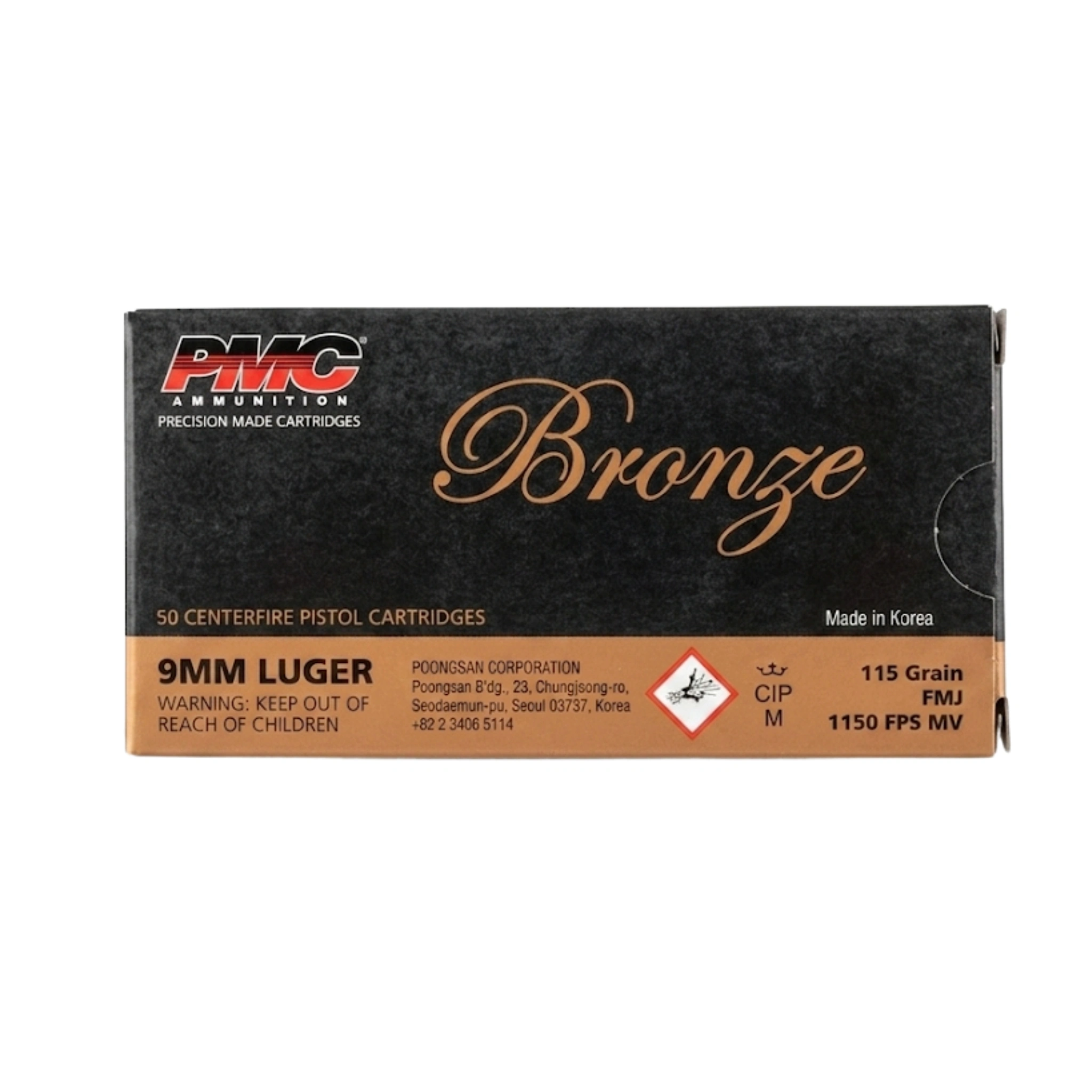 Amunicja PMC 9mm Luger FMJ 115gr, zdjęcie 2 z 2