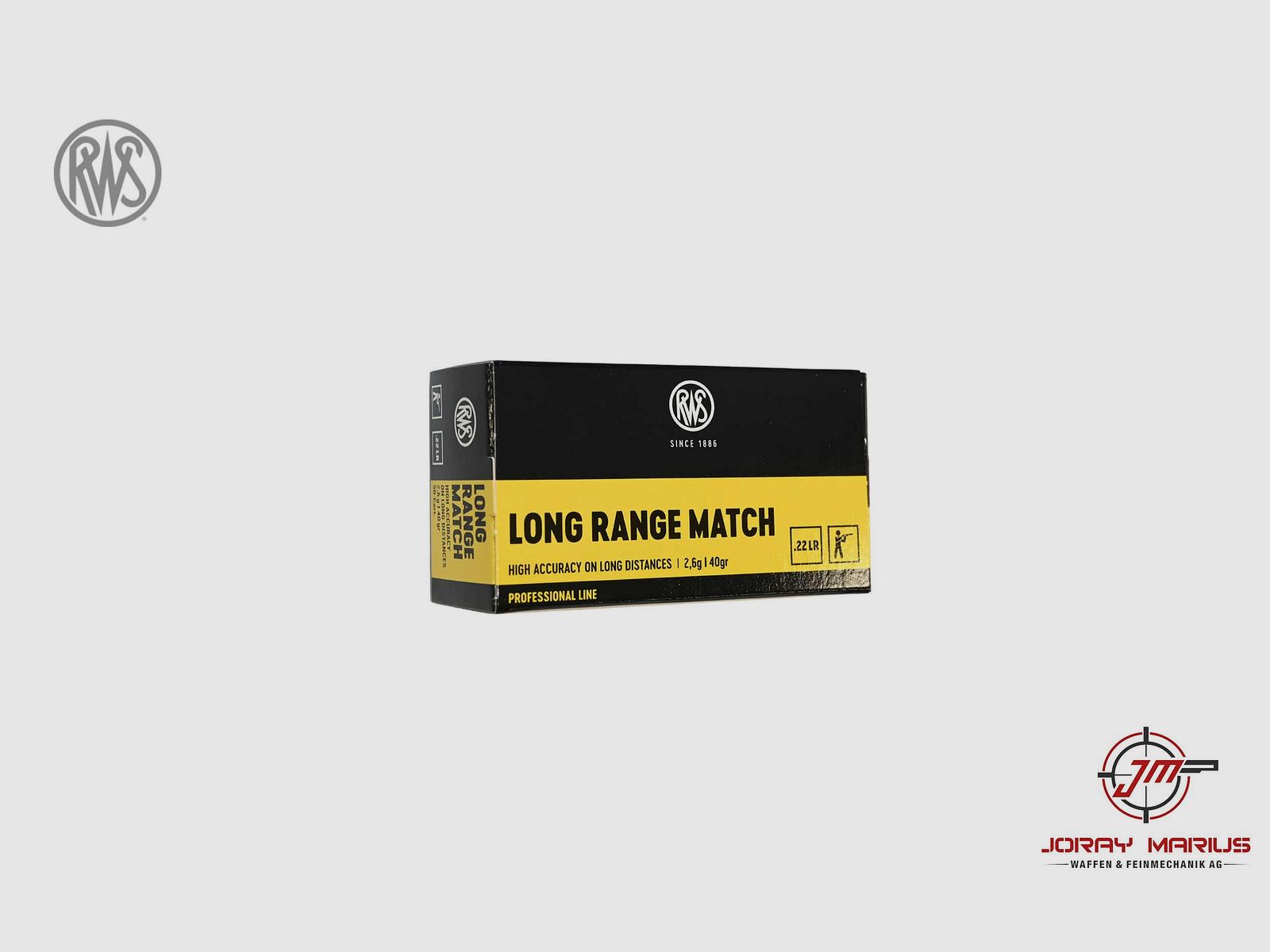 .22lr RWS Long Range Match 2.6g 40gr