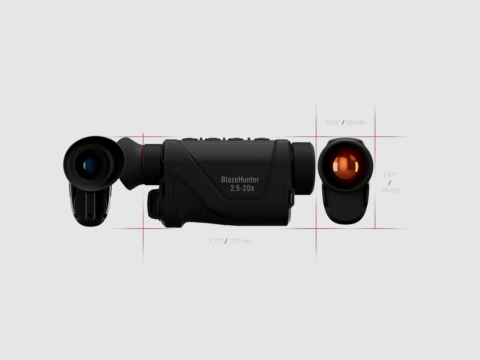 BlazeHunter 635, 2.5x20x, thermal monocular, image 4 of 5