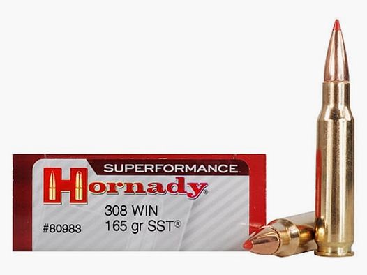 Hornady Superformance .308 Win. 165GR SST 20 cartouches