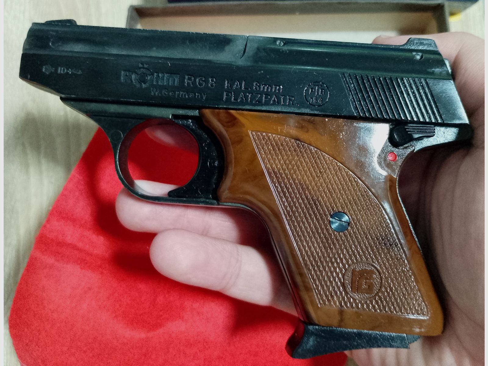 Seltene Röhm RG 8 im Kaliber 8 mm Knall/ PTB 154 mit OVP!