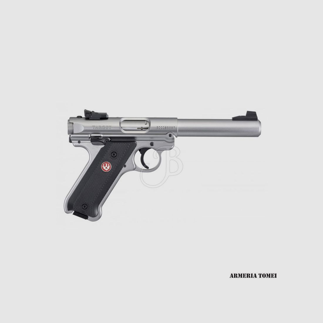 PISTOLA – RUGER MKIV TARGET .22LR 5.5″ SS-F +1C, immagine 1 di 4