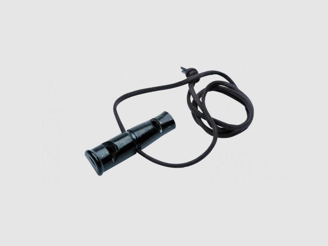 Training Whistle in Black Buffalo Horn 9 cm, image 2 of 2