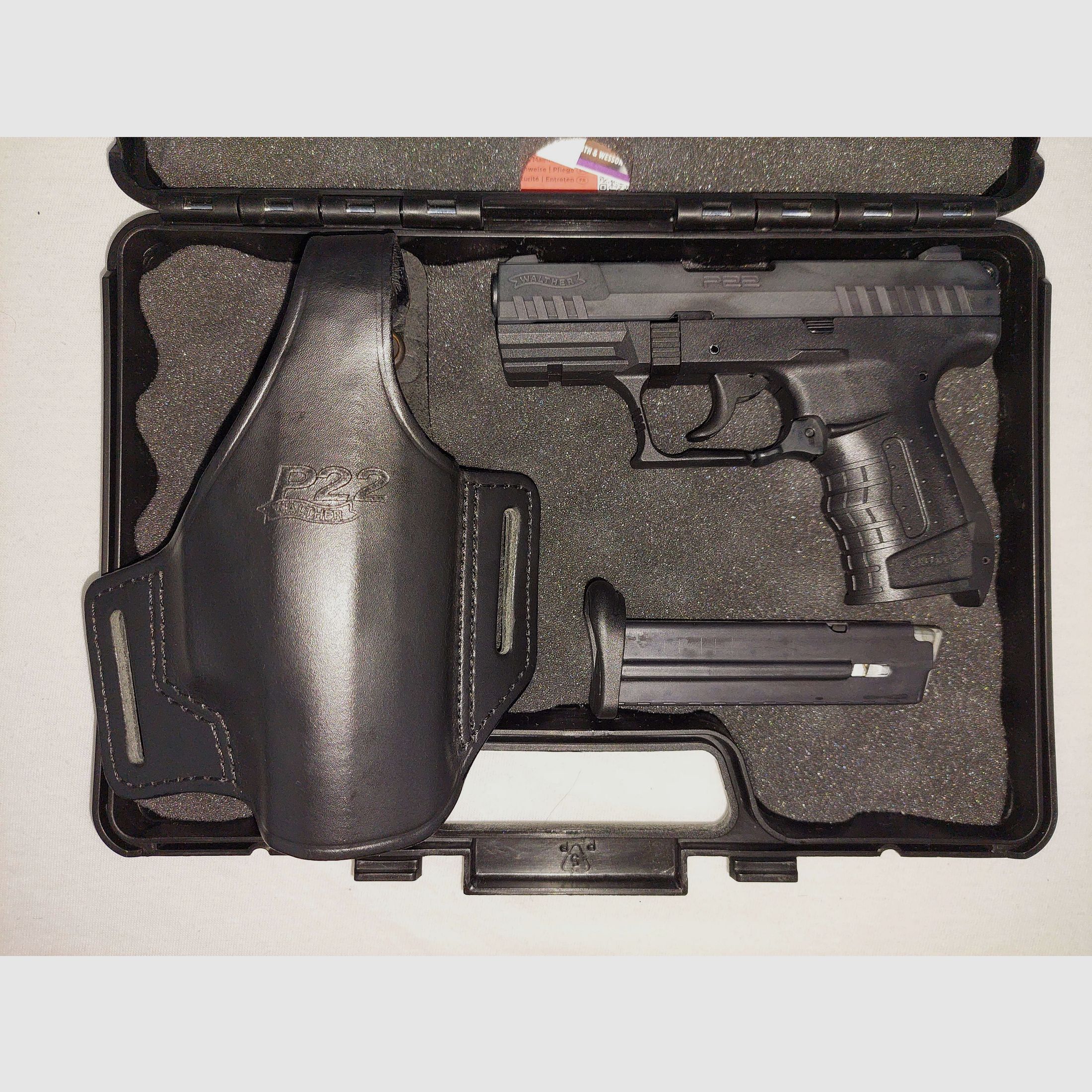 P22 mit Lederholster (Neu)