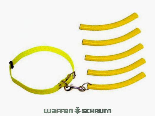 Hunting Equipment Waidwerk Bringsel Set Collar and Training Dummy Signal Yellow