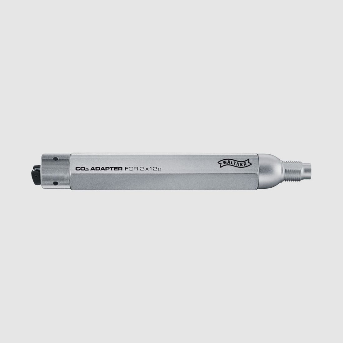 WALTHER Zubehör für CO2 CO2-Adapter-Set f. 2x12g ink. 8 CO2 Patronen