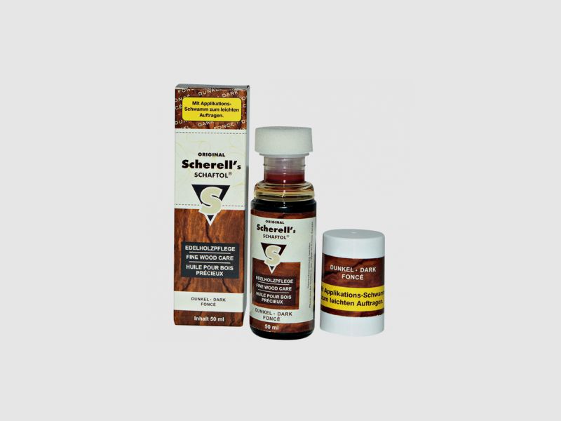 Ballistol Schaftöl mit Applikationsschwamm (dunkel) |