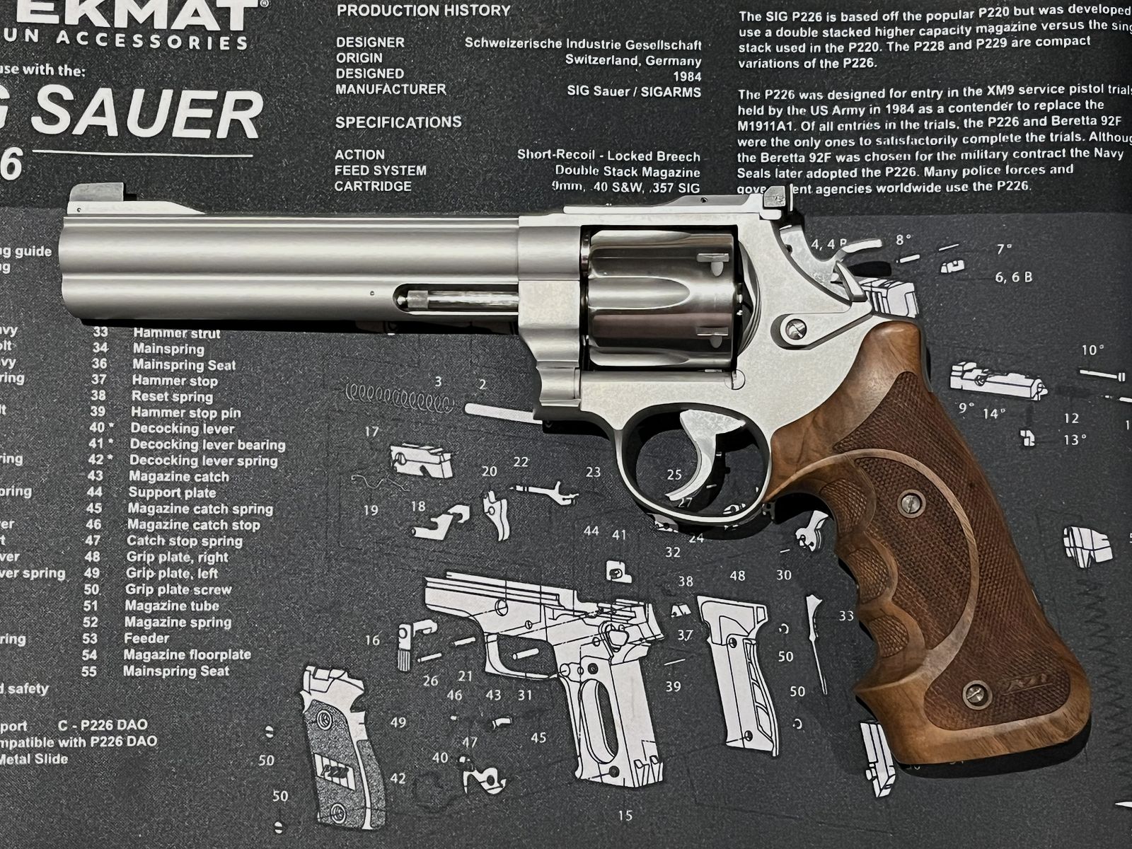 Smith Wesson 629 Revolver 6,5" 629-3 elegante messa a punto meno di 200 colpi