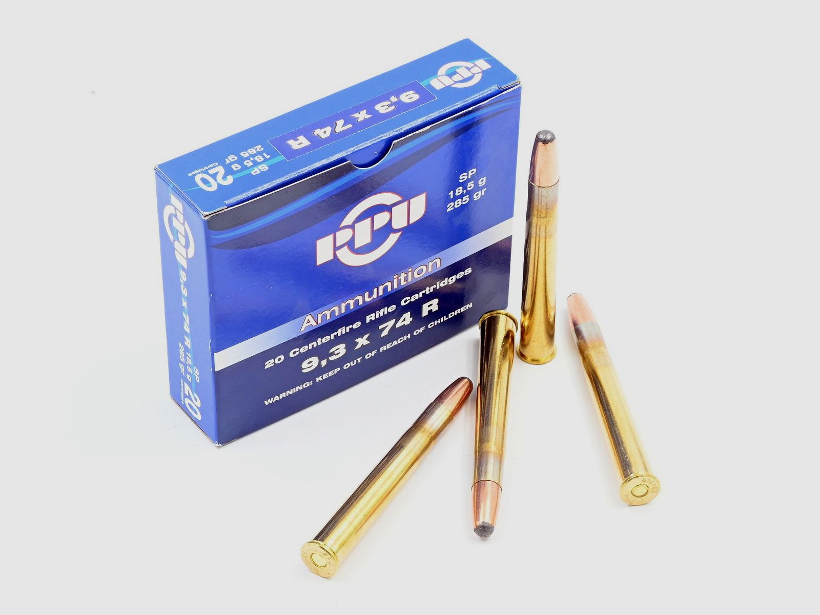 Prvi Partizan, 9.3x74R, SP 285 gr., 20 Stk.