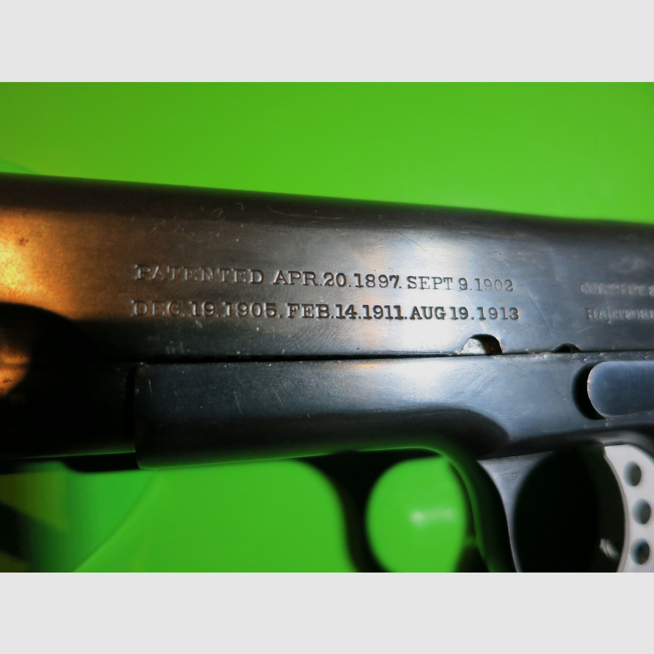 COLT 1911 Marina Argentina -Commercial-Government aus 1914- .45 Auto, Sammlerwaffe     #40-, Bild 9 von 14