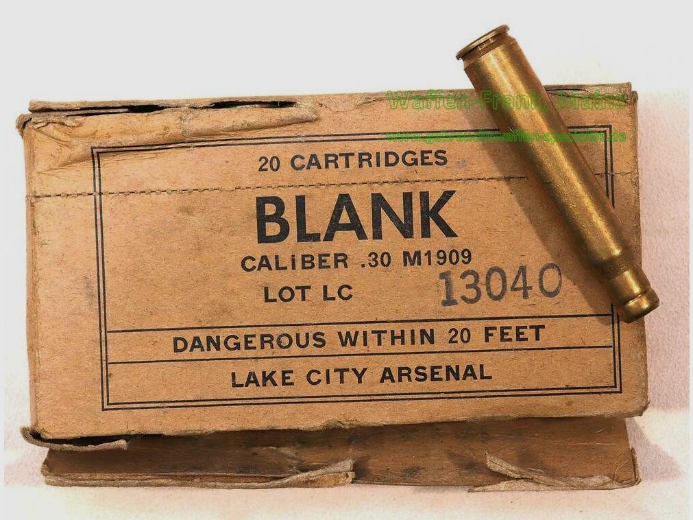 USA, Diverses cartouches de fusil .30-06 (.30 M 1909)/Vide