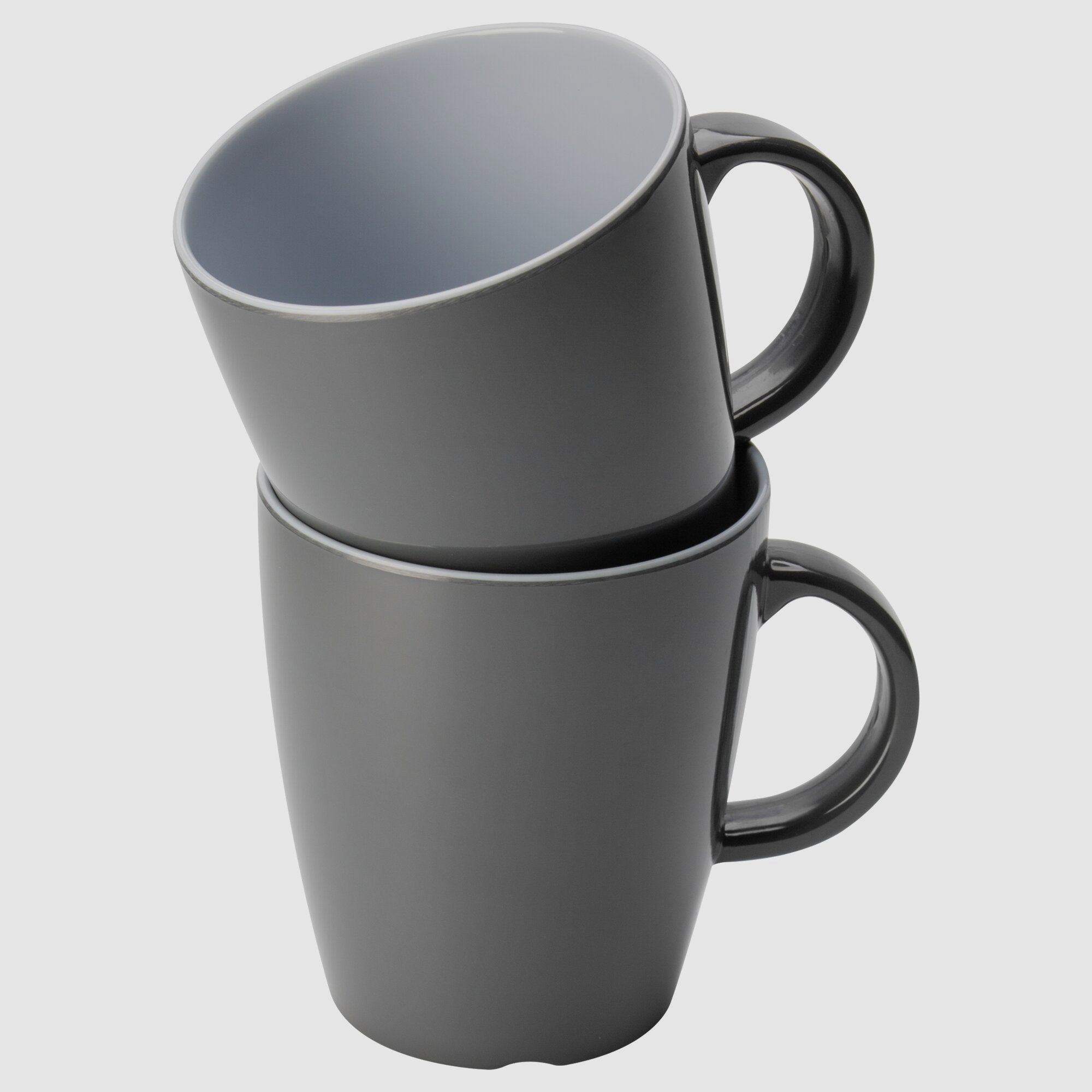Bicchiere con manico Vivid Line, grigio chiaro, immagine 1 di 9