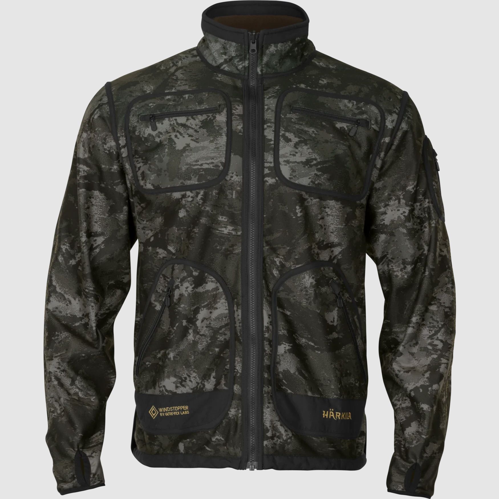 Härkila Kamko NOCTYX WSP Wendbare Fleecejacke Herr AXIS MSP®Black/Willow green 4XL