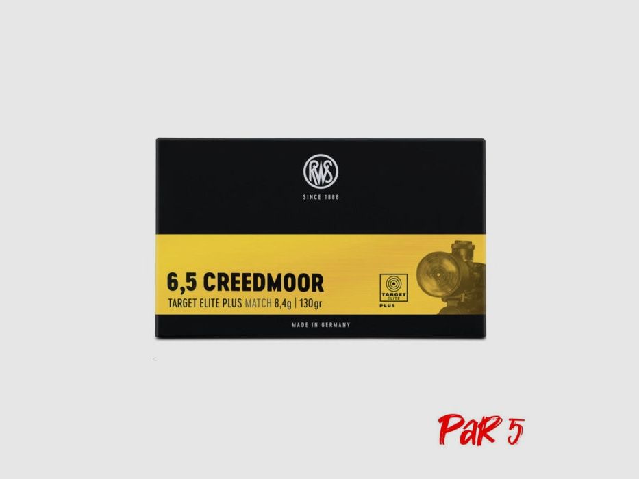 Amunicja RWS Creed Target Elite Plus - Kal. 6.5 Creedmoor 143 gr / 9, zdjęcie 3 z 3