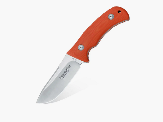 Black Fox drop point blade satin finishing G10 orange BF-132