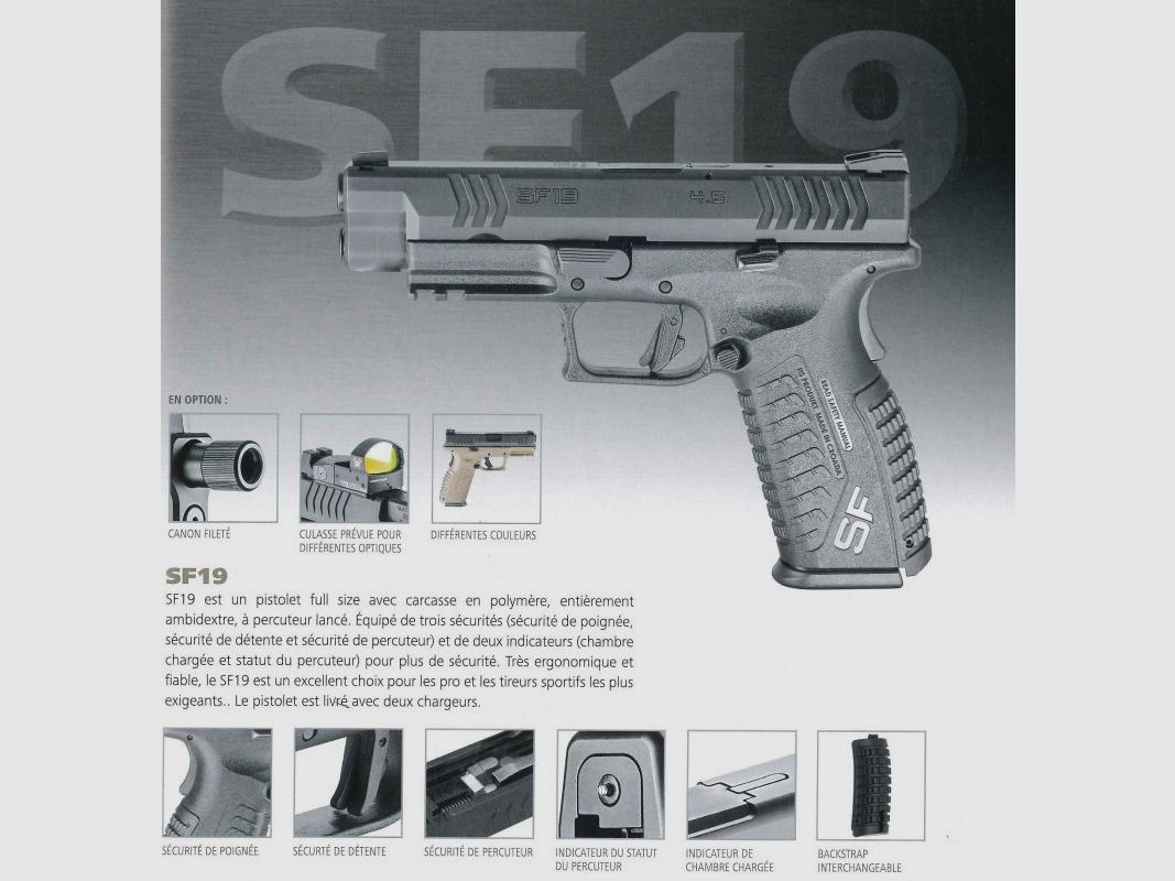 HS Produkt SF 19 FDE 4,5 Kal. 9mm, Bild 2 von 2