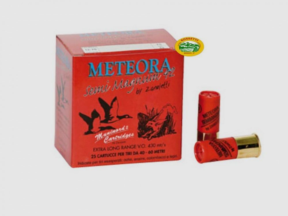 ZANOLETTI METEORA SEMIMAGNUM Kal.12 gr.42 pb.5 spezielle Taube
