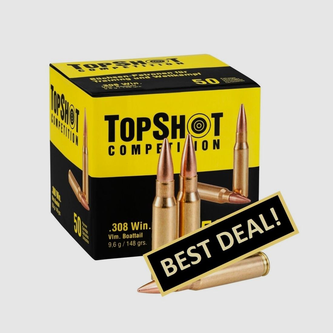 TOPSHOT Competition Vlm BT 9.6g/148grs. .308 Win.