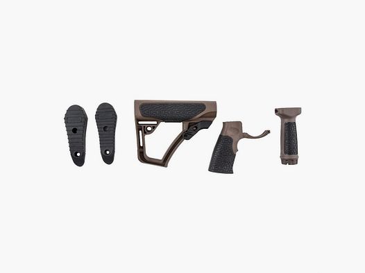 DANIEL DEFENSE AR-15 POLYMER DANIEL DEFENSE FURNITURE SET COLLAPSIBLE BROWN