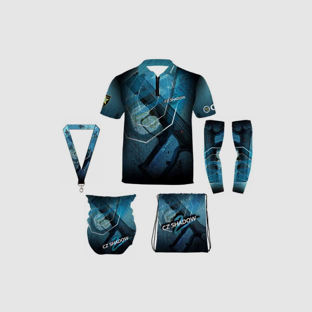 DED Sportswear Set CZ Shadow 2 Thema, Größe: S, Benutzerdefinierter Name: Kein Name, Bild 1 von 3