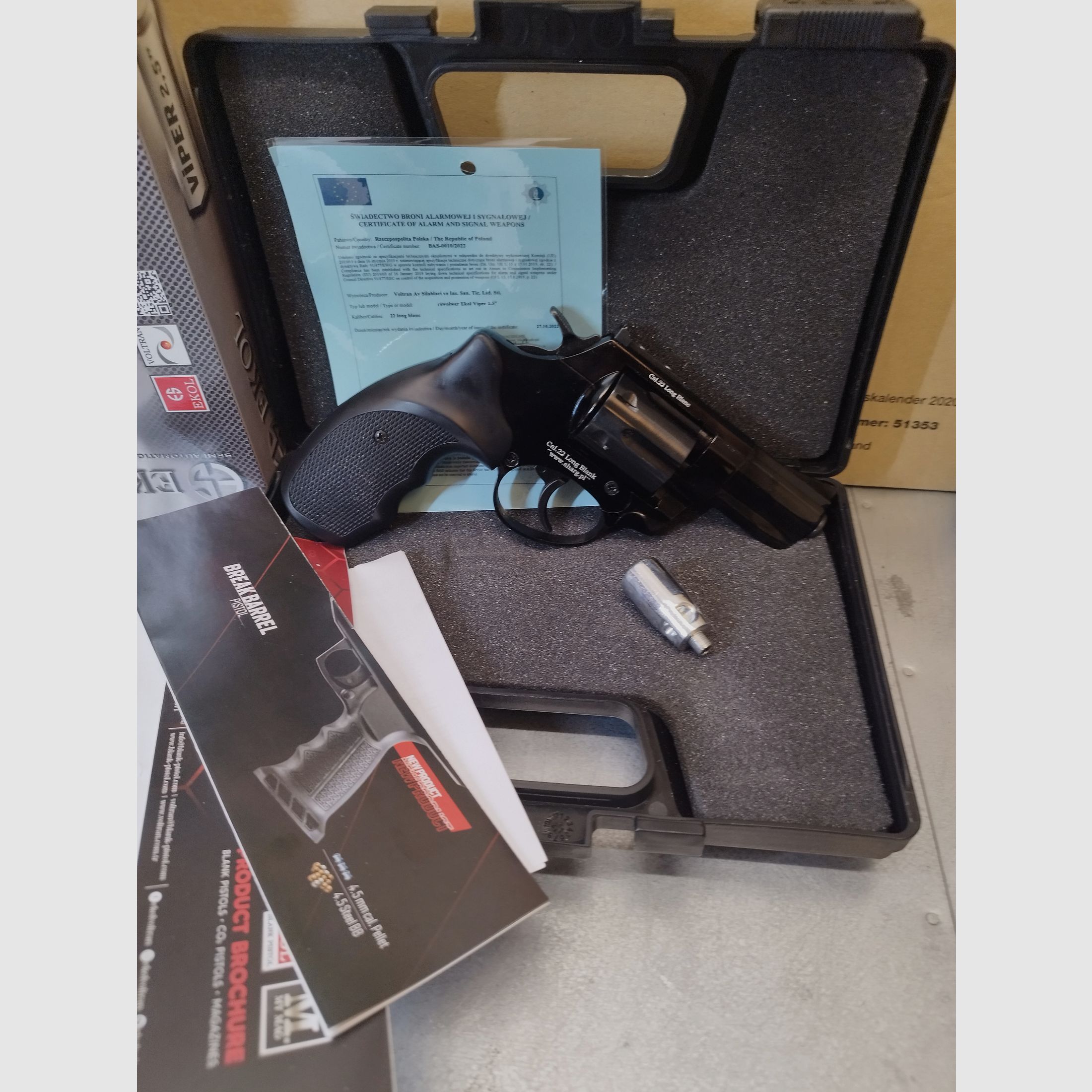 Ekol Viper 2,5" rewolwer gazowy 22 długi huk & 6mm Flobert !!Nowy towar!!