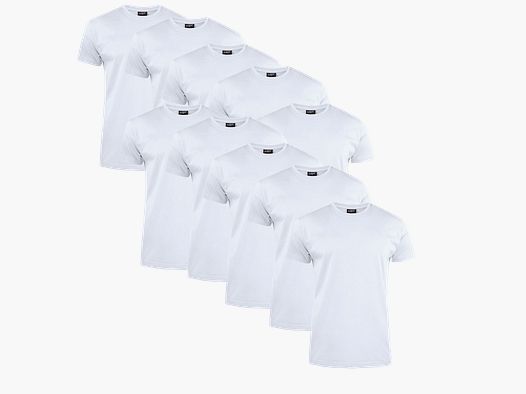 Clique T-Shirt Herren 10-Pack Weiß