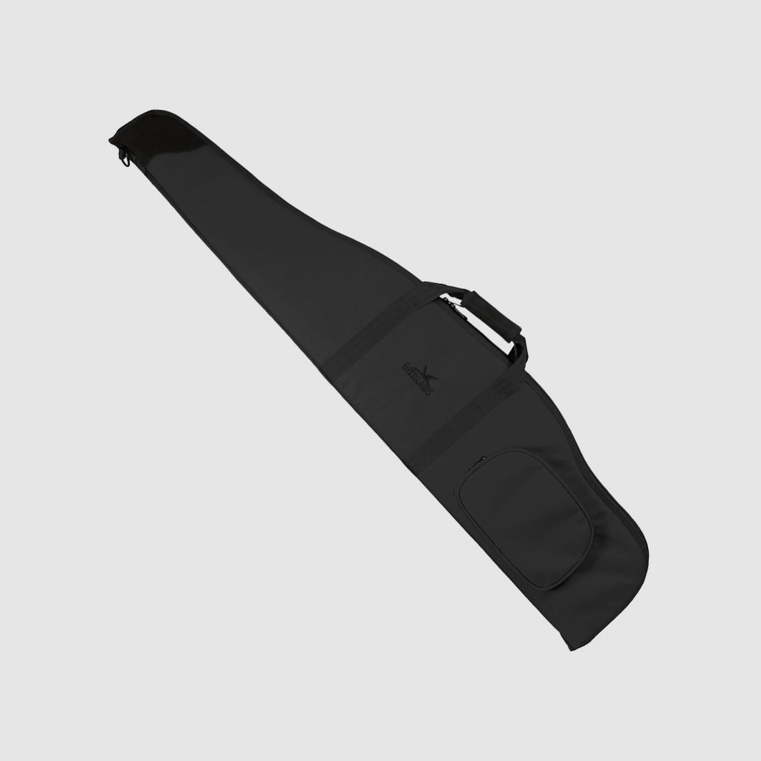 Geweer foedraal zwart met zijzak, 140 cm