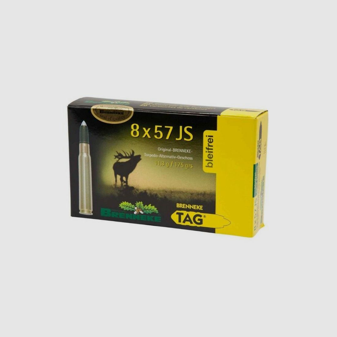 Brenneke 8x57 IS TAG sin plomo 11,3g/175grs. Brenneke