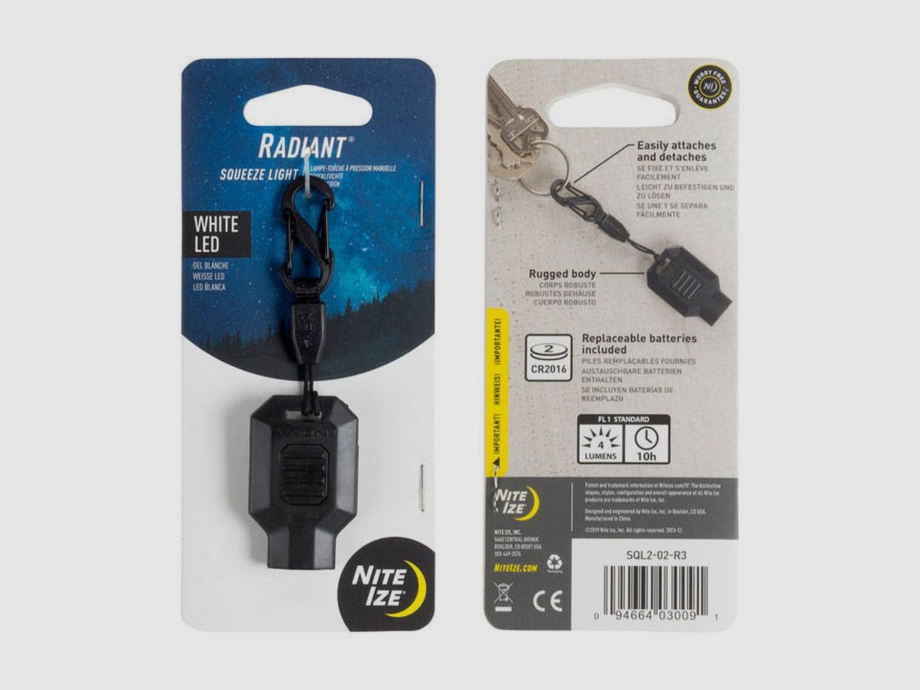 Nite Ize Radiant Squeeze LED Torcia da Chiavi