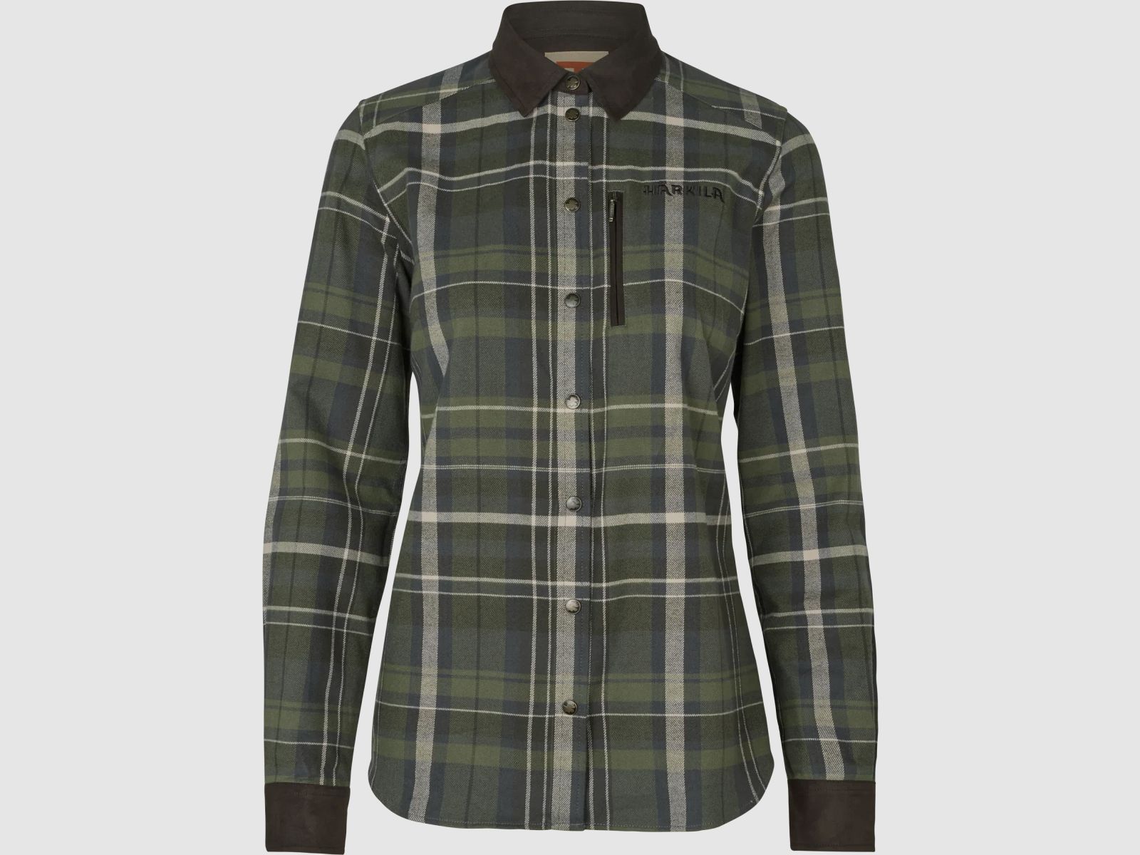 Härkila Pajala L/S Shirt Dame Olive check L