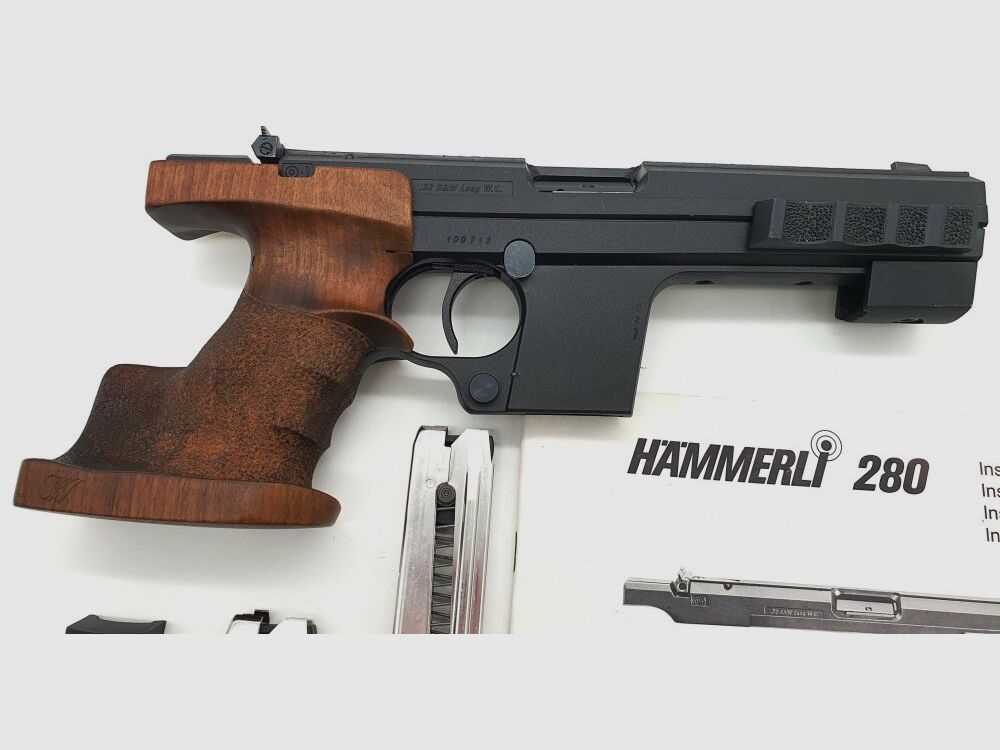 Hämmerli	 Sport-/Matchpistole Mod.280 .32S&W Long mit Wechelysystem auf .22lr