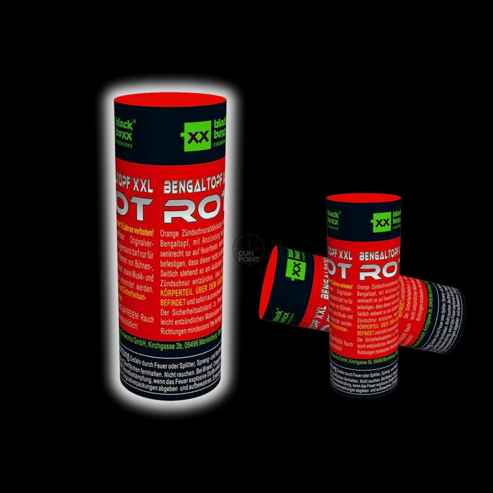 Blackboxx Bengaltopf XXL 60 Sek. - Rot