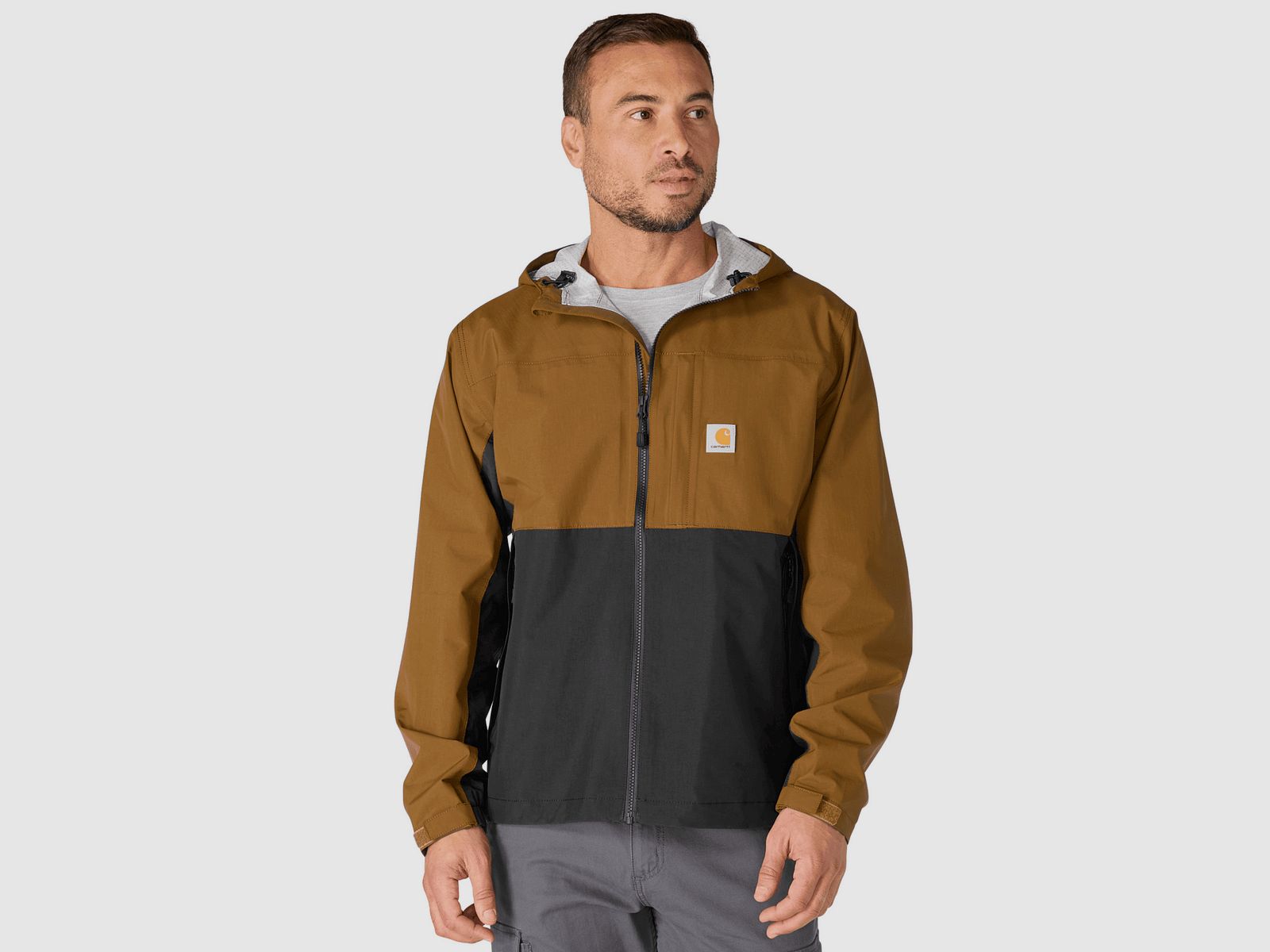Carhartt Monterey Jacket Men Carhartt Brown/Black L
