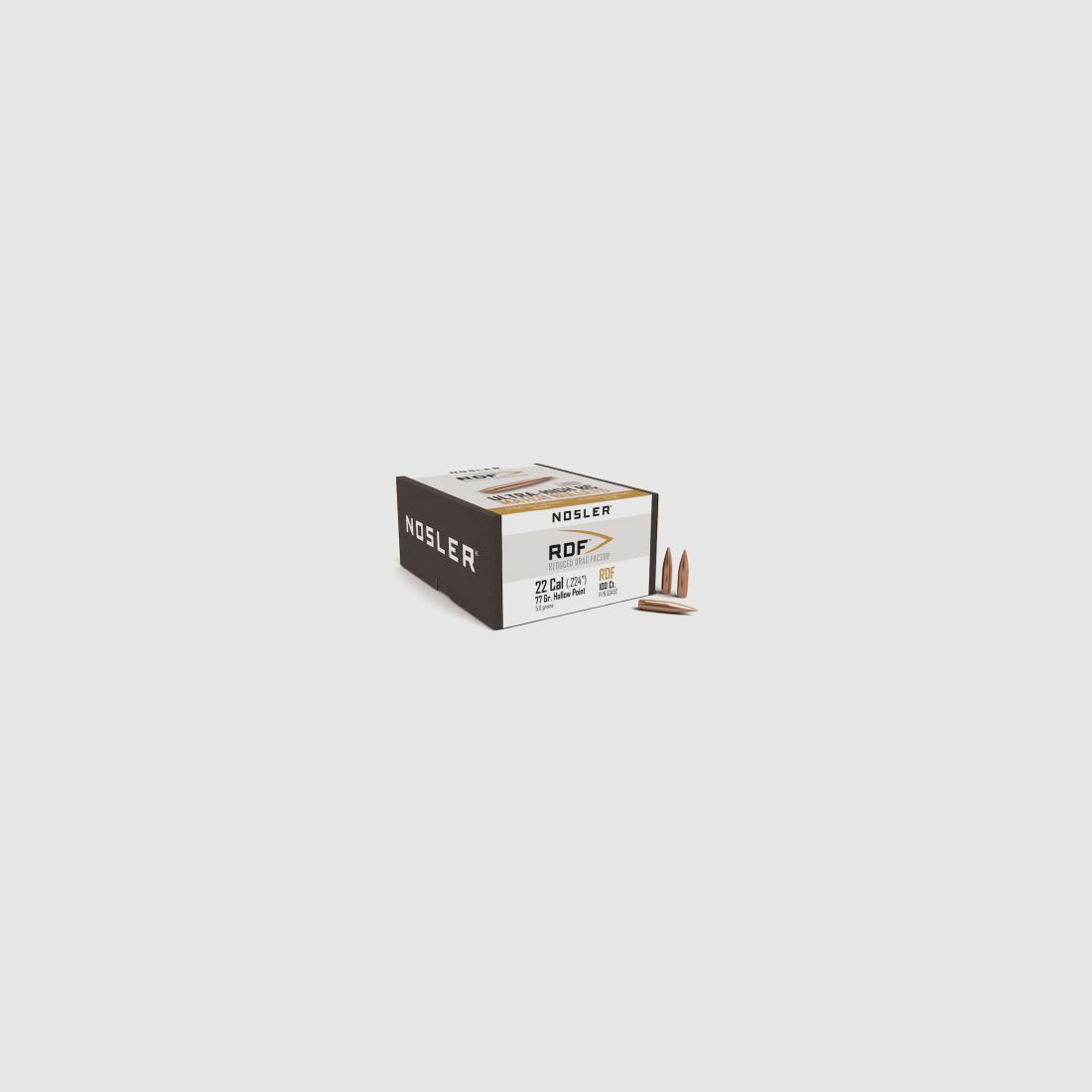 Proiettile Nosler .22/.224 RDF 77GR HPBT 100 Pezzi
