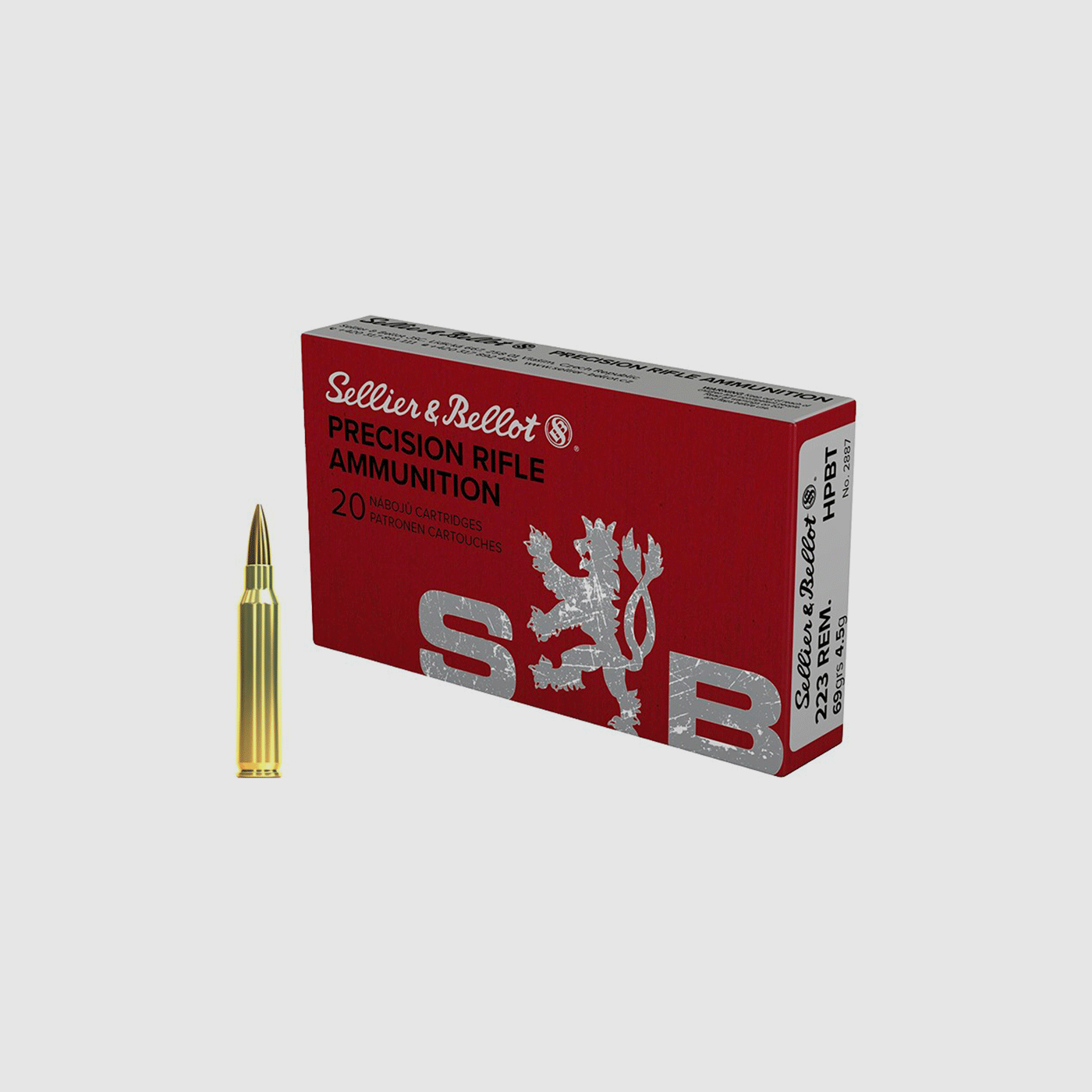 SELLIER & BELLOT – 223 REM. HPBT MATCH 69 GRS 4,5G (CONF. 20 PZ) No.2887