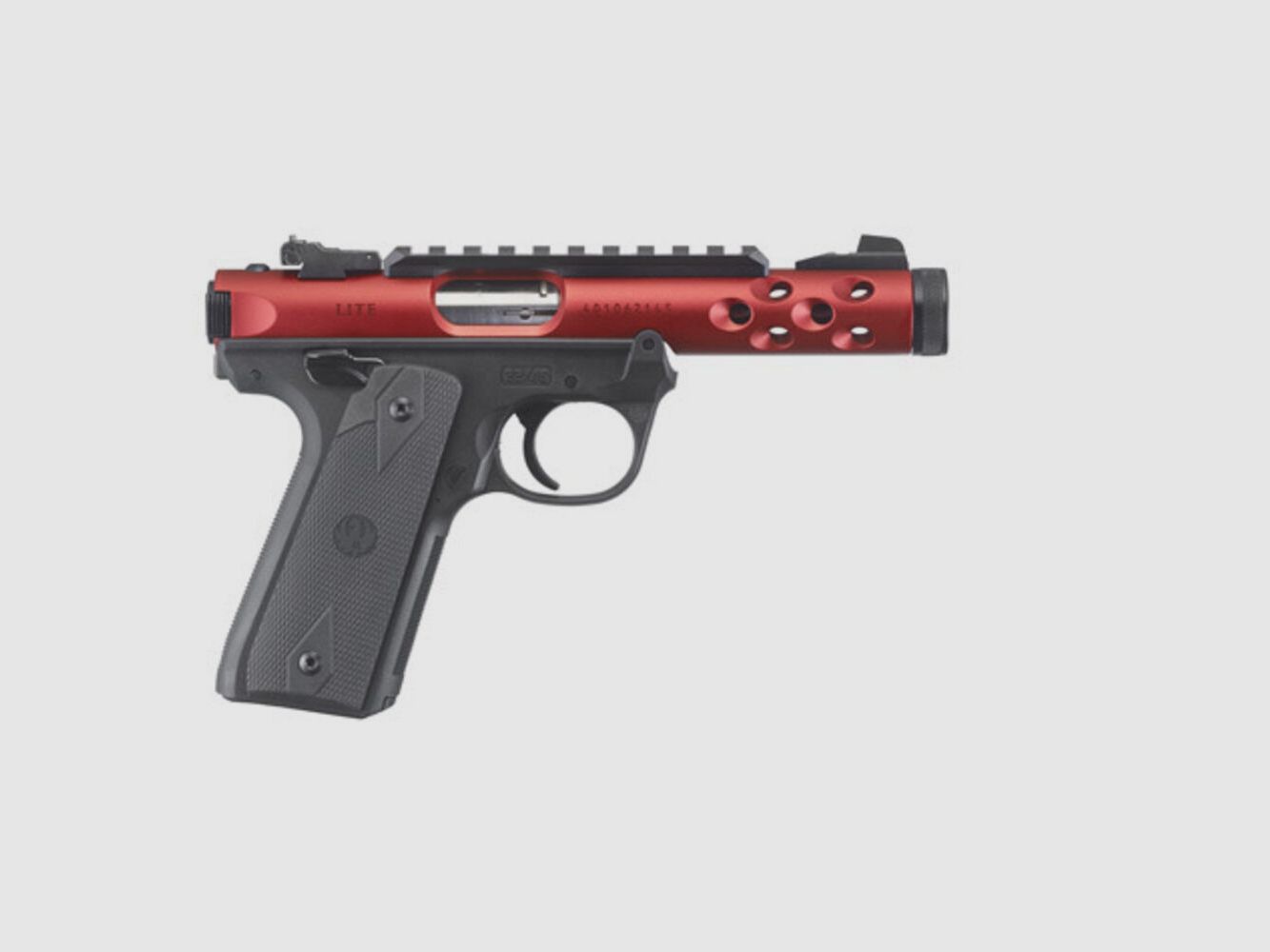 Ruger MARK IV 22/45 LITE .22 LR 4,4"/11,18CM ROUGE ANODISÉ 1/2"-28