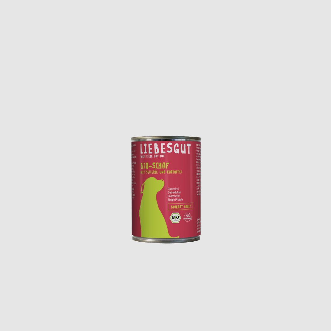 Liebesgut Hundenassfutter Bio Schaf mit Sellerie und Kartoffel 400g