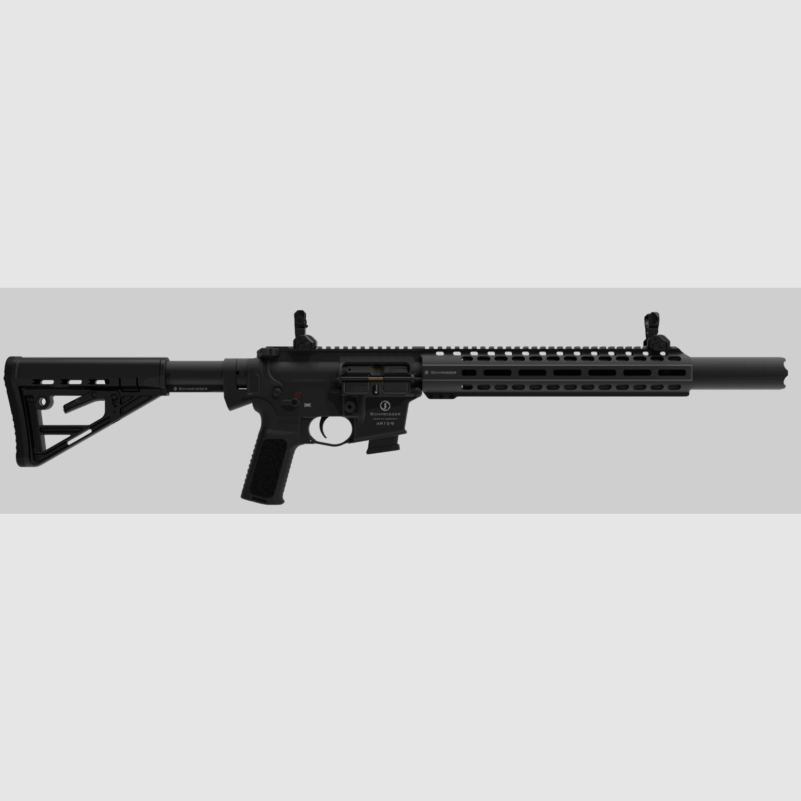 Schmeisser AR15 S4F SD Estándar calibre 9mm con longitud de cañón de 10" con silenciador integrado