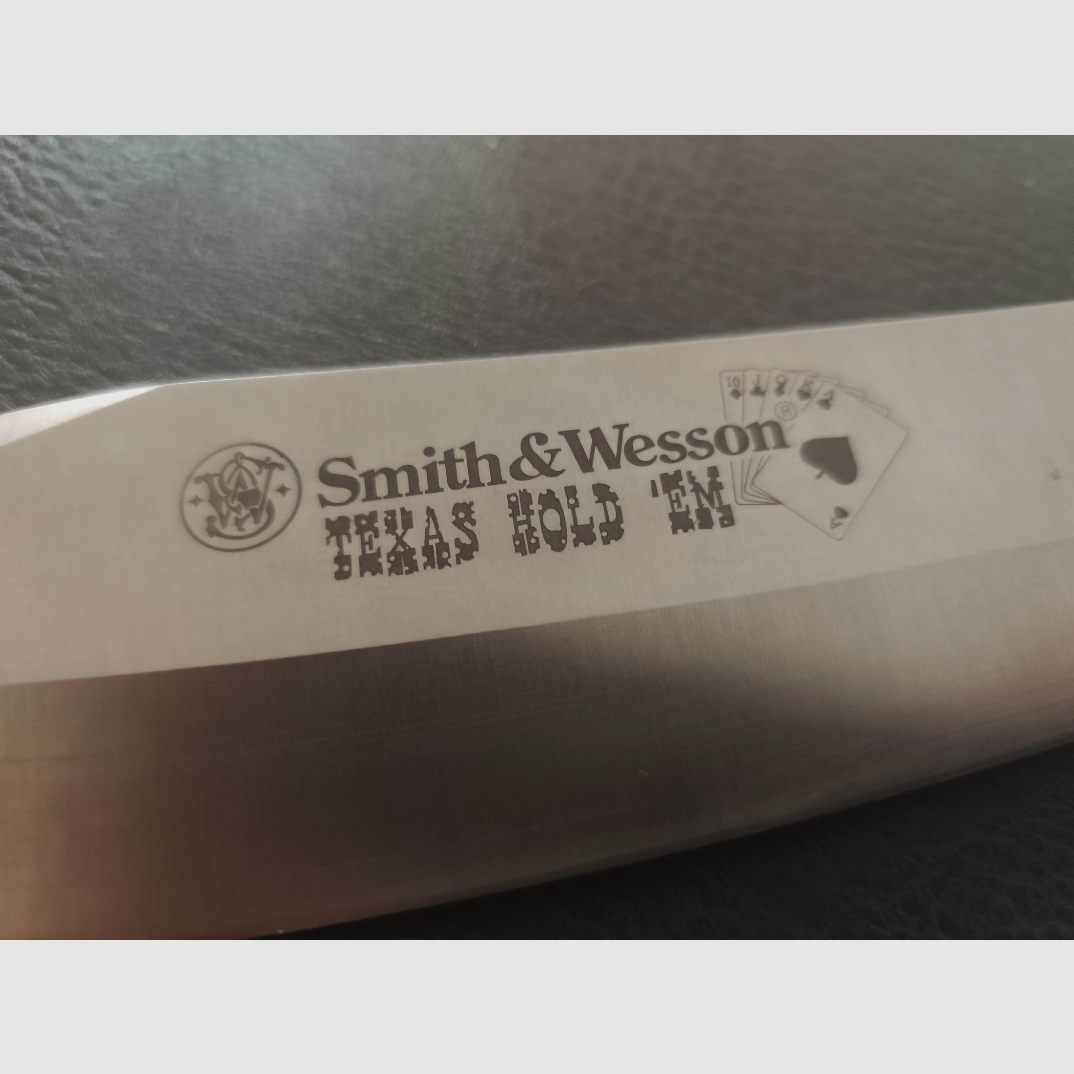 Smith and Wesson Texas Hold'em Bowiemesser 440c