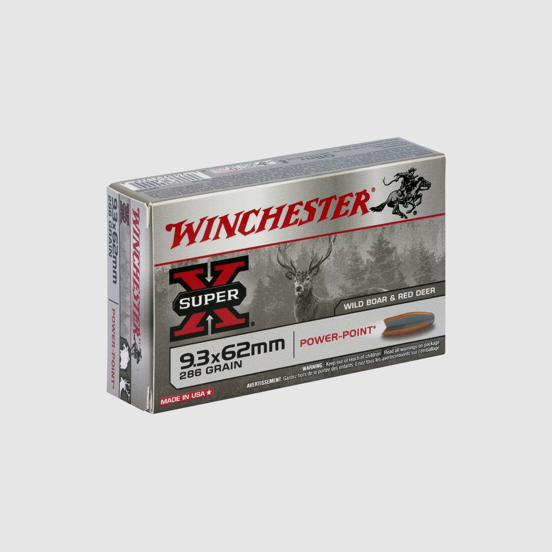 9,3×62 WINCHESTER SUPER X POWER-POINT 286gr