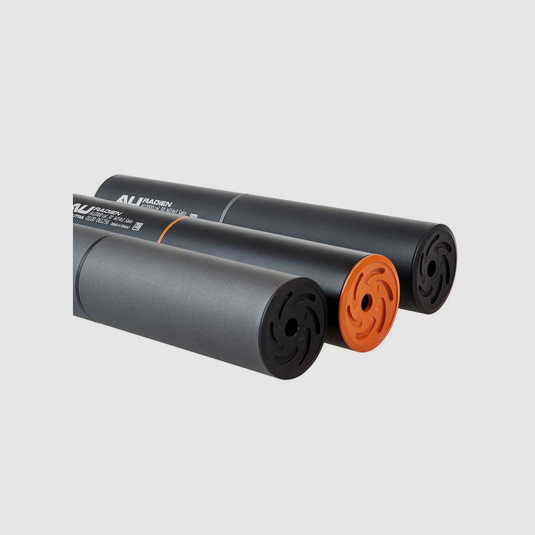 ASE UTRA Radien, silenziatore overbarrel calibro .30 per filettatura 5/8"x24 (nero)