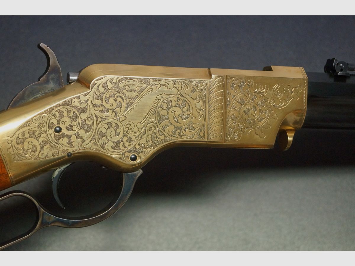 Uberti 1860 Henry Rifle Inciso a Mano 44-40, immagine 5 di 10