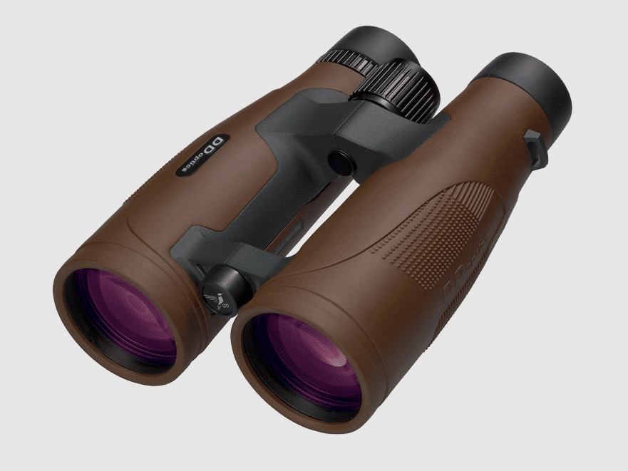 DDoptics Fernglas | Pirschler 8×56 | Gen3 | braun | Loden-Leder