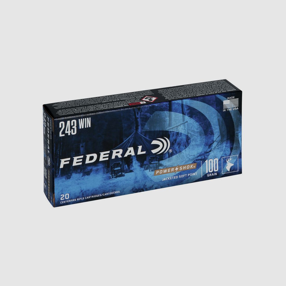 Büchsenmunition FEDERAL Power-Shok – 243 Win. – 100 grains – SP, Bild 2 von 7