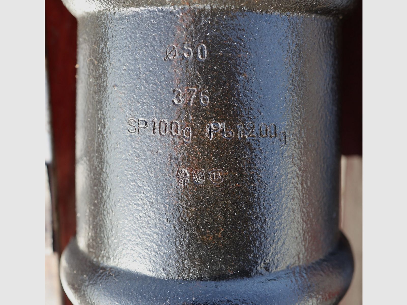 Muzzleloader cannon with proof for reenactment of the 30 Years' War with accessories