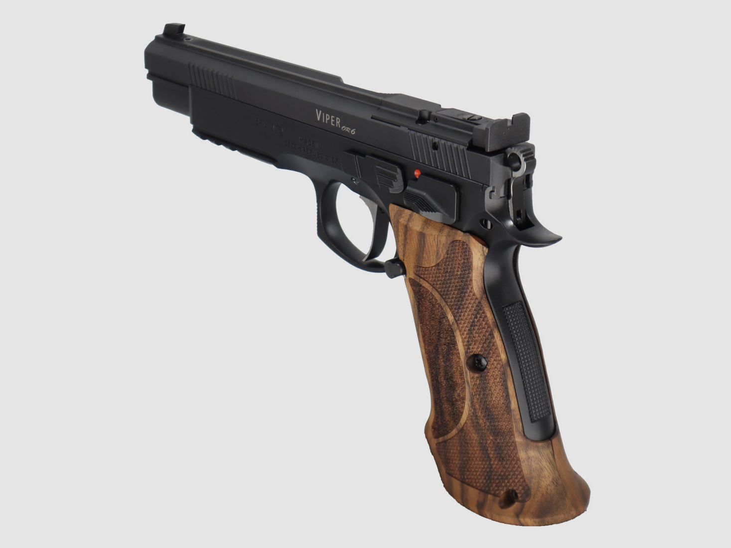  Waffen-Oschatz CZ75 Viper 6 Zoll mit SAO-Abzug - Optic Ready - Nussbaum Matchgriff